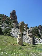 Cañon de Pitillos. Formaciones de piedra caliza