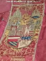 Iglesia de San Miguel Arc�ngel. Escudo de la Casulla de las Navas de Tolosa