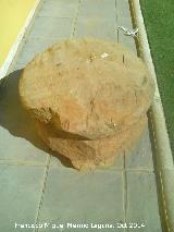 Oppidum de Giribaile. Basa de columna en el Centro de Interpretación