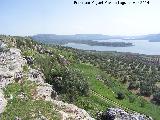Oppidum de Giribaile. Farallón rocoso sur