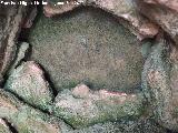 Caracol Integrado. Piedra de cierre con el ao gastado