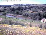 Herrera la Vieja. Río Guadalimar desde el yacimiento