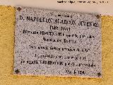 1996. Placa en El Centenillo - Ba�os de la Encina