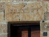 Casa de la Calle Ribera del Puente nº 56. Dintel con el año 1741