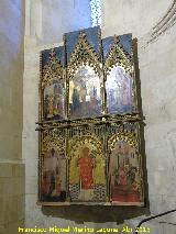 Catedral Vieja. Batisterio. Retablo gótico