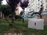 Escuela de Arte José Nogué. Escultura en el jardín