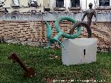 Escuela de Arte José Nogué. Escultura en el jardín