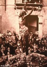 Semana Santa. Cristo de la Expiración. Años 40. Foto de José Ortega