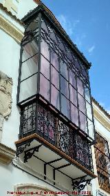 Casa del Cura Morales. Balcón cerrado