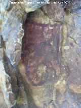 Pinturas rupestres de la Cueva de los Herreros Grupo V. ¿Rostro?