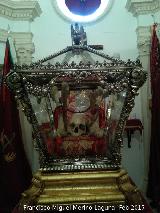 Santuario de las Reliquias. Relíquias