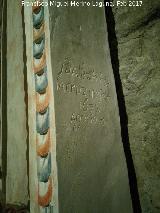 Santuario de las Reliquias. Firma y año 1672