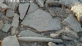 Villae romana de la Cañada del Parral. Tégola decorada