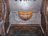 Catedral de Jan. Coro. San Raimundo de Peafort. Relieve bajo el asiento