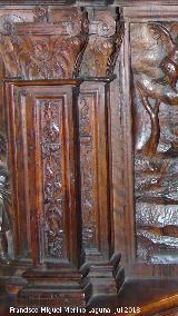Catedral de Jan. Coro. San Pedro Nolasco. Pilastra derecha