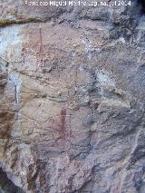 Pinturas rupestres del Abrigo del Rajón. 
