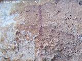 Pinturas rupestres del Abrigo del Rajón. Cruz superior