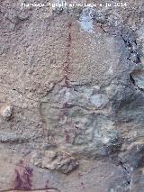 Pinturas rupestres del Abrigo del Rajón. Barra vertical