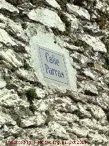 Calle Parras. Placa