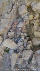 Excavacin arqueolgica de Simago. Canal de recogida de aguas
