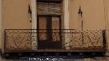 Casa de la Calle Valentn Gmez n 16. Balcn con tirantas