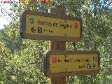 Camino del Chorreón. Carteles