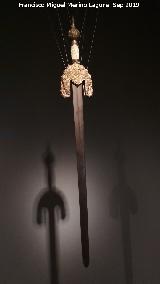 Boabdil. Reproducción de la espada de Boabdil. Casa de los Tiros - Granada