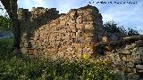 Cortijo de Córdoba. Muro de mampostería