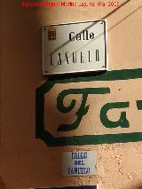 Calle del Cañuelo. Placas