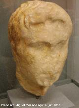 Calle Cuatro Torres. Cabeza masculina romana siglo II aC. Museo Provincial de Jaén