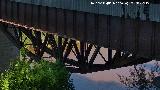 Viaducto del Tranvía. Detalle de la estructura de hierro