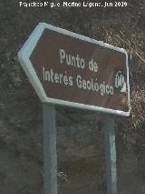 Mirador de la Fuente El Pilar. Señal