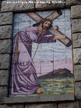 Fuente Mayor. Azulejos de Ntro Padre Jesús y año 1980