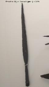 La Pedriza del Peñascal. Punta de lanza de hierro 400-300 a.C. Museo Arqueológico de Granada