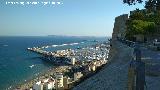 Castillo de Santa Bárbara. Baluarte de la Reina. Vistas del puerto