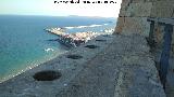 Castillo de Santa Bárbara. Baluarte de la Reina. Letrinas