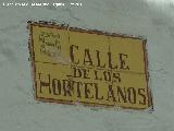 Calle de los Hortelanos. Placa