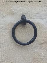 Casa de la Calle Currucote n� 4. Argolla para bestias