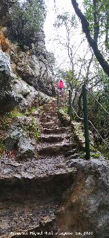 Sendero Cerrada de Utrero. Escaleras