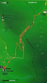 Mapa Sendero Empalme del Valle. Mapa