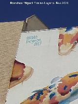 Grafiti Los Peces del Vivero. Firma