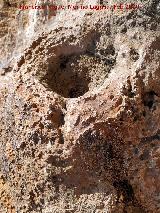 Abrigo de las Cazoletas de las Pe�as de Castro. Cazoleta superior