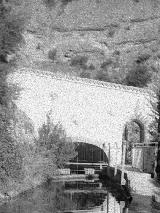 Piscifactora de los Caones. Foto antigua
