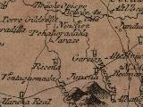 Castillo de Nnchez. Mapa 1799