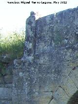 Puente del Guadalcotón. Inicio del parapeto