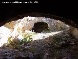 Castillo de la Peña. Aljibe. Vano derecho desde el vano izquierdo