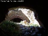 Castillo de la Peña. Aljibe. Vano izquierdo desde el vano derecho