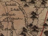 Río Guadiana Menor. Mapa 1799