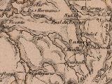 Río Guadiana Menor. Mapa 1862
