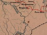 Río Guadiana Menor. Mapa 1885